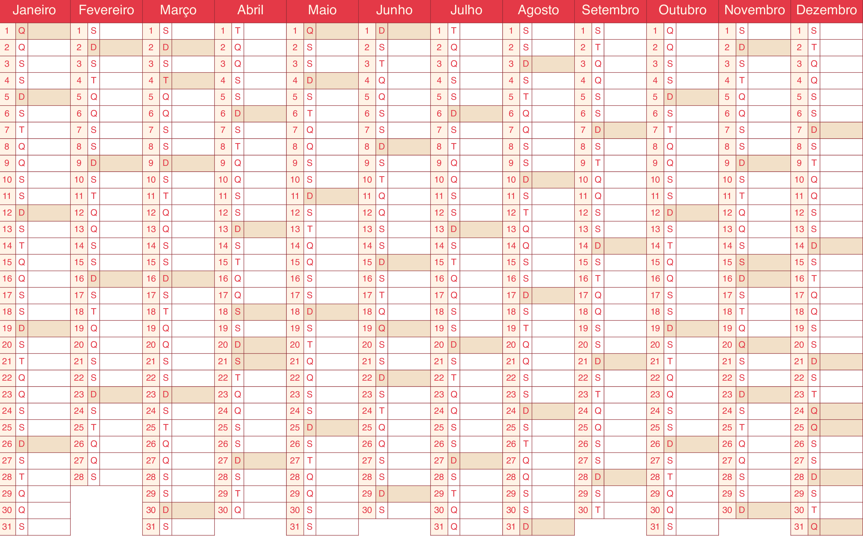calendario